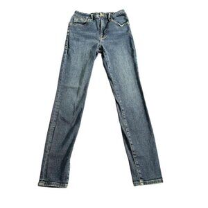GOOD AMERICAN Medium Dark Wash Skinny Jeans